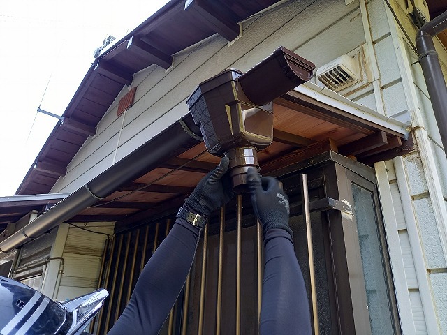 石岡市雨樋工事